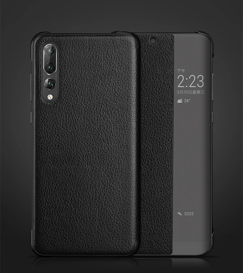 Умный чехол из натуральной кожи для huawei P10 P20 Pro Sleep Dormancy С Откидывающейся Крышкой для huawei mate 9 10 20 Lite