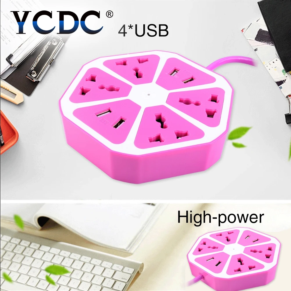 YCDC EU 5 в 2.1A Волшебная настенная розетка с 4 портами usb 4 розетки, настенная вилка, расширенный блок питания, розетка, адаптер