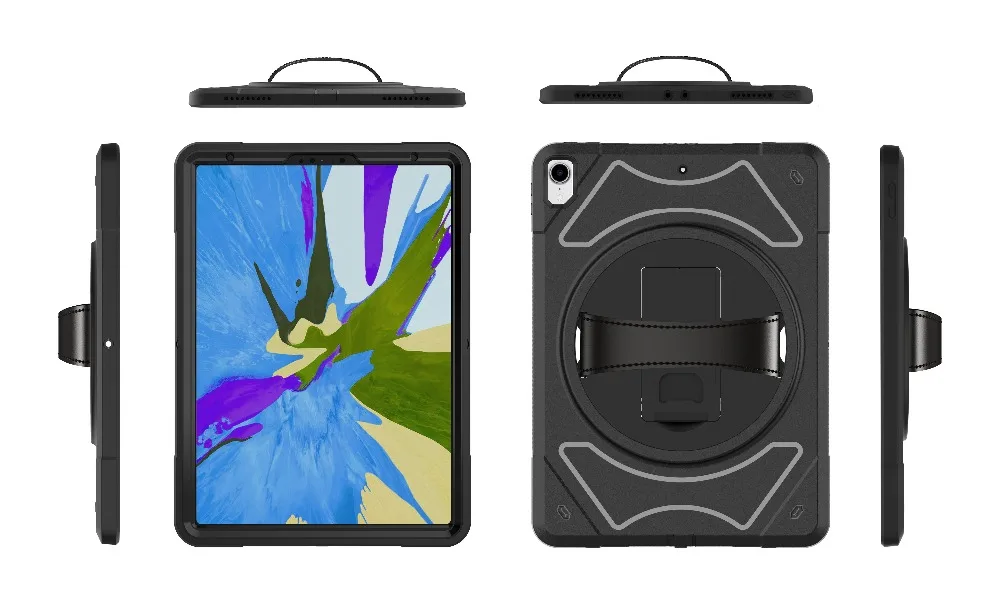 Чехол для iPad Pro 12,9 дюйма 3-го поколения A1895 w/ручной ремешок и подставка, противоударный защитный чехол, аксессуары MTL01