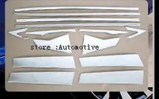 AX 8 шт. LHD Chrome днище подоконник отделка объемного Обложка для Honda Civic литье подкладка акцент гарнир из нержавеющей