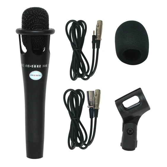 E300-BK-XLR FREEBOSS E300 аудио кабель проводной микрофон профессиональный конденсаторный микрофон для записи хора вещания микрофон - Цвет: E300-BK-XLR