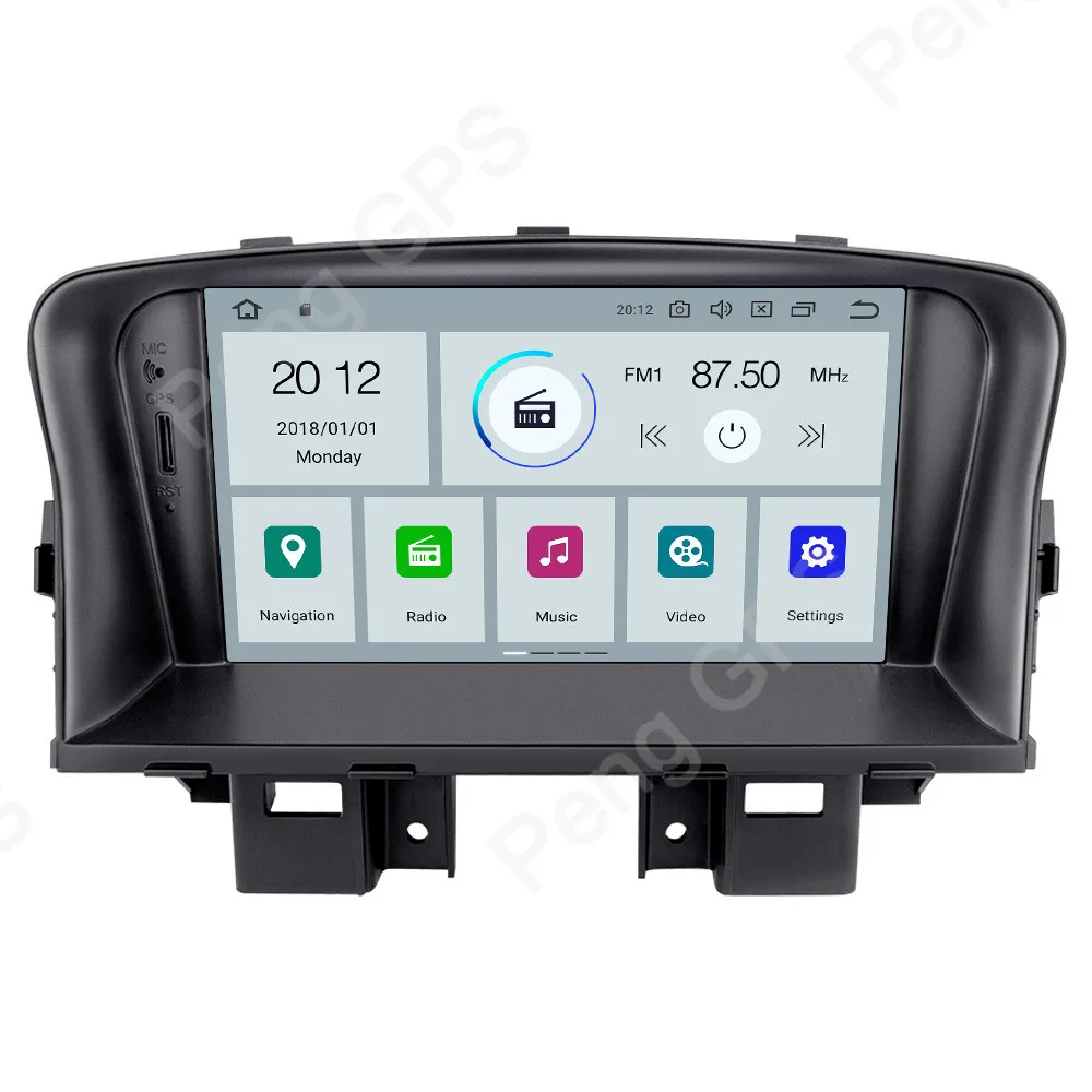 Автомобильный DVD-плеер 1024*600 2 Din Android 9 0 с GPS-навигацией для Chevrolet Cruze 2008 2009 2010 2011 2012 P