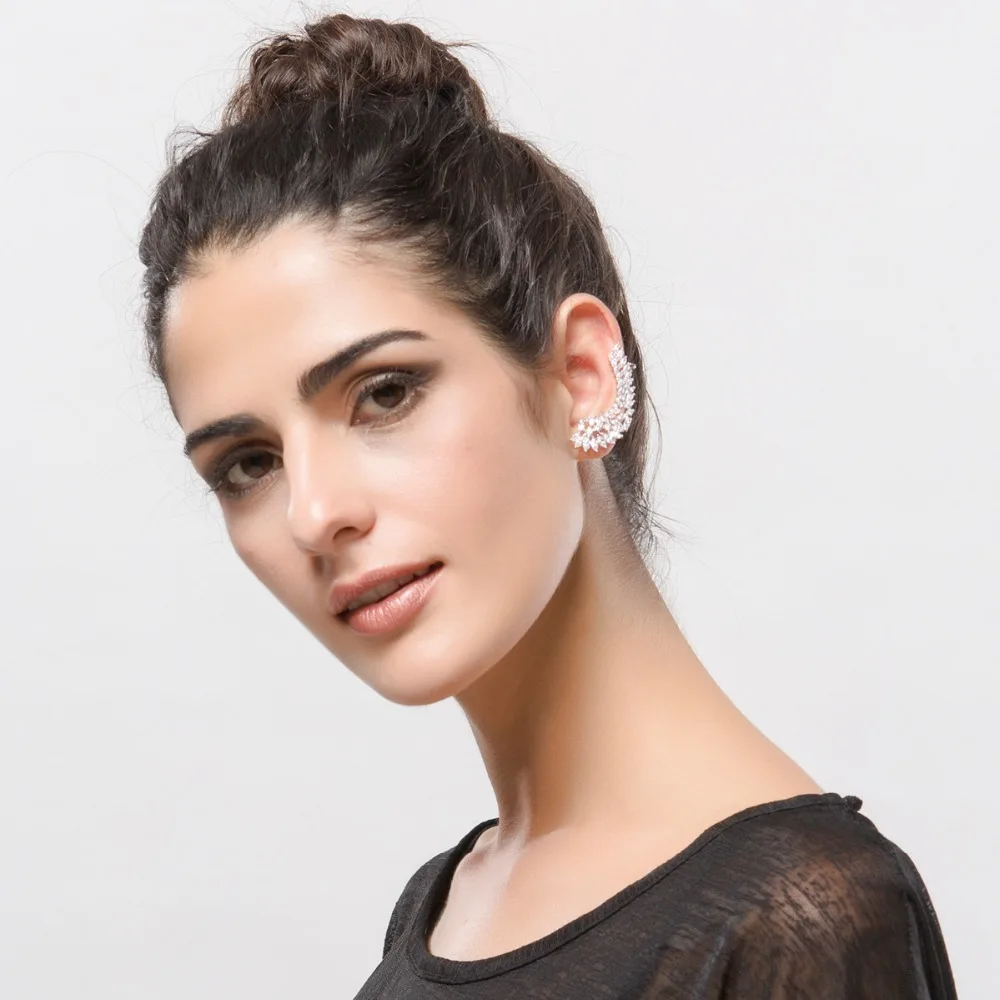 Женские серьги с крыльями ангела HIBRIDE модные украшения для свадьбы подарки на