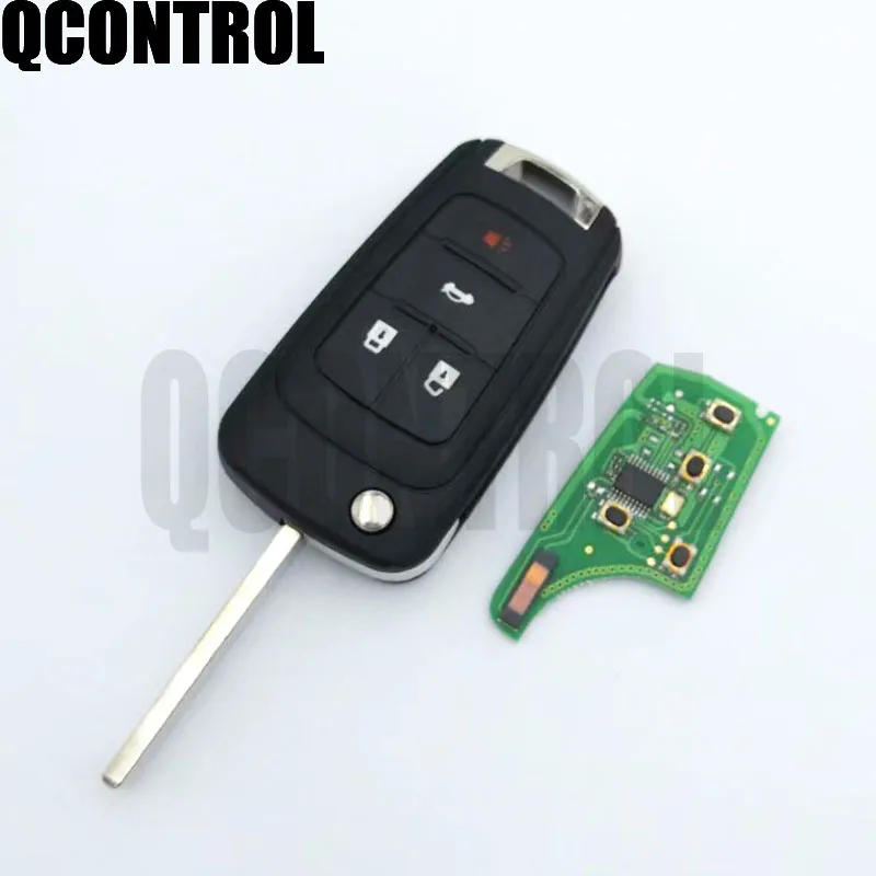 4 Кнопки QCONTROL 2/3/4 кнопки дистанционного ключа автомобиля DIY для OPEL/VAUXHALL 433 МГц для Astra J Corsa E Insignia Zafira C 2009 - Количество кнопок: 4 Кнопки