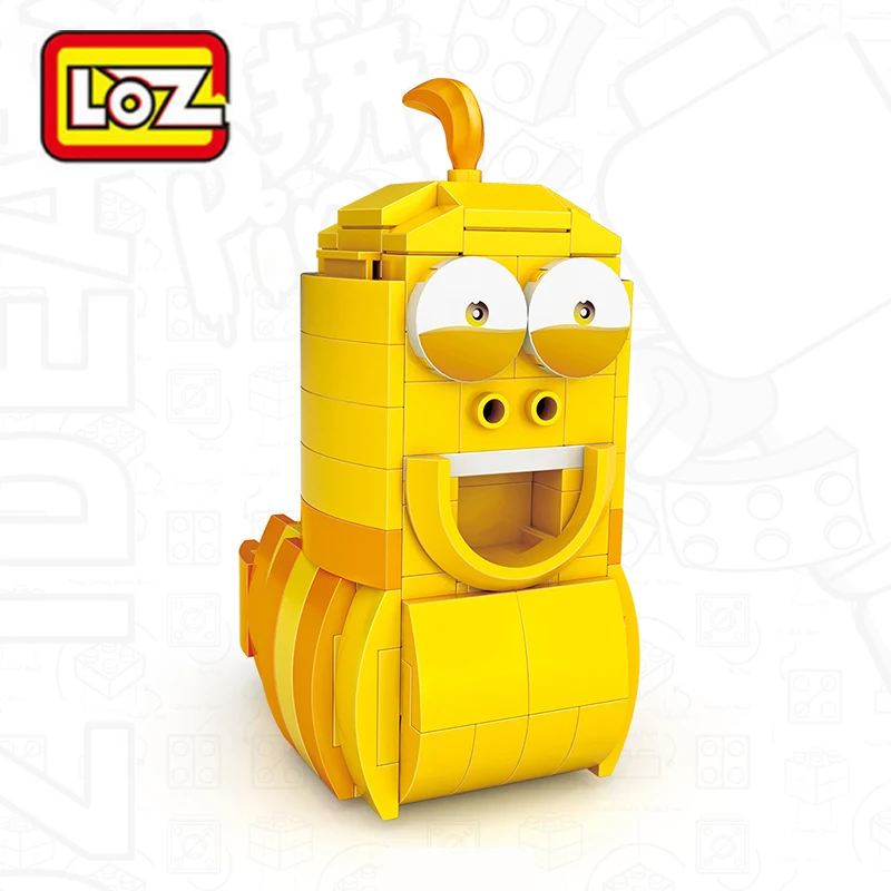 LOZ мини блоки головок Пластик подарок игрушка ABS мультфильм животных Лев Diy Buiding
