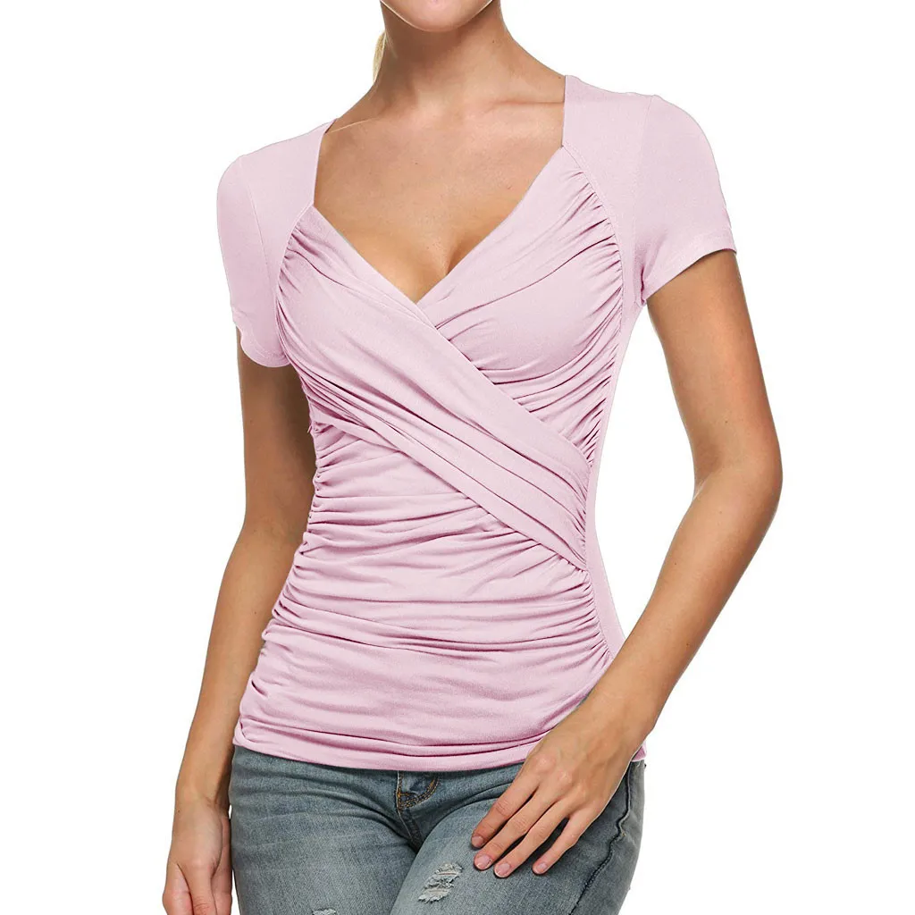 MISSOMO, женские футболки, 3xl, женская футболка,, женская летняя футболка, сексуальный крест, низкий вырез спереди, Узелок, Повседневный, Тонкий Топ, футболка
