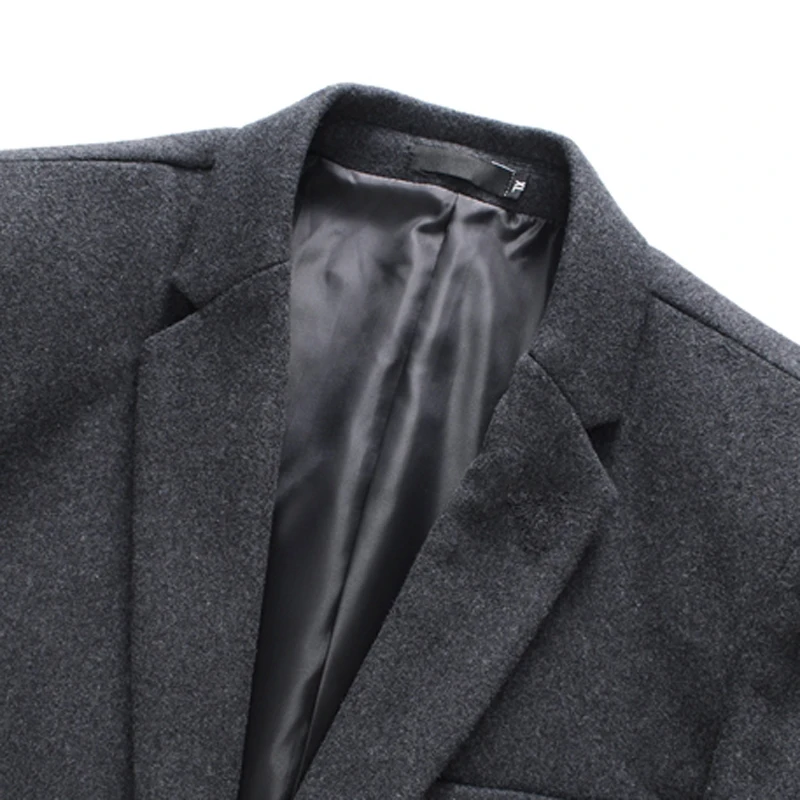 Мужской деловой Блейзер GUIXIANG повседневный однотонный приталенный пиджак на