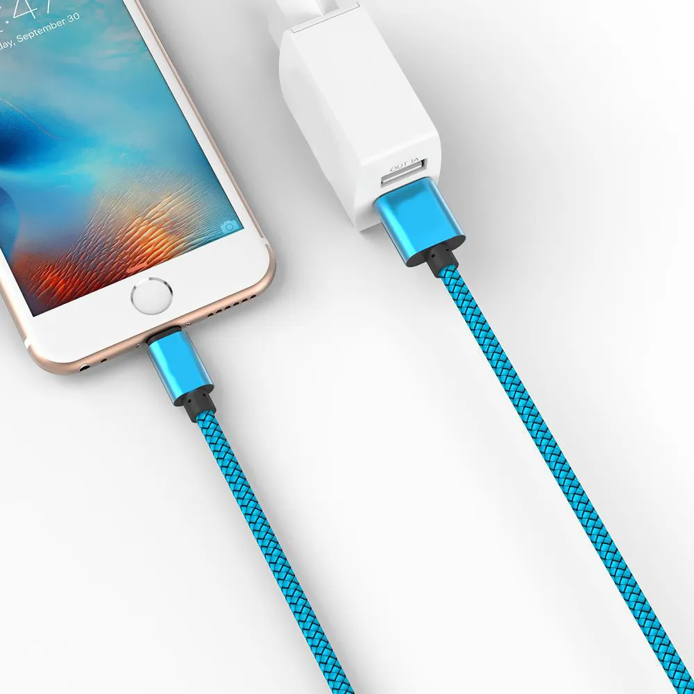 Нейлоновый Micro USB-кабель для быстрой зарядки 20 см 1 м 2 | Мобильные телефоны и