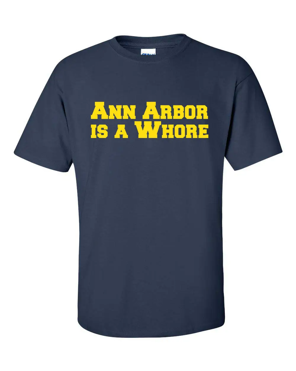 ANN ARBOR-это шлюха Мичиган Огайо смешная Мужская футболка для колледжа 551 | одежда