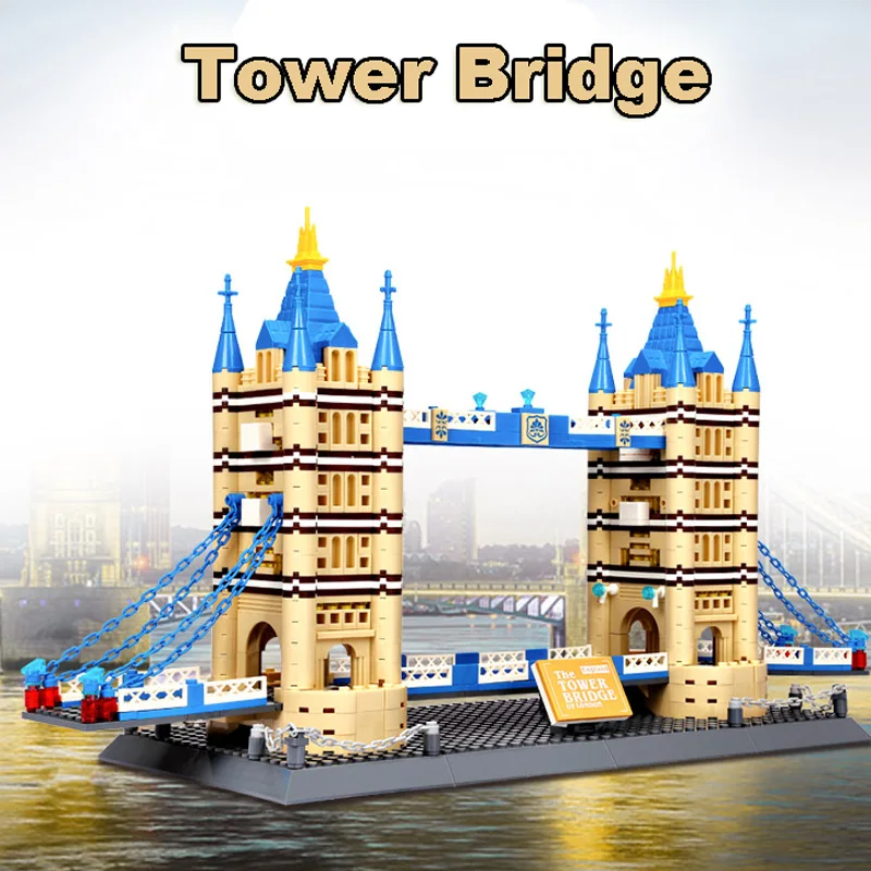 Мини конструктор всемирно известная архитектура Нотр дама Парижская башня мост