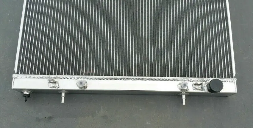 NEW Aluminum Radiator &amp fan for Nissan Pintara SKYLINE R33 R34 GT GTT GTR 1993-2003 AT/MT with sensor hole | Автомобили и