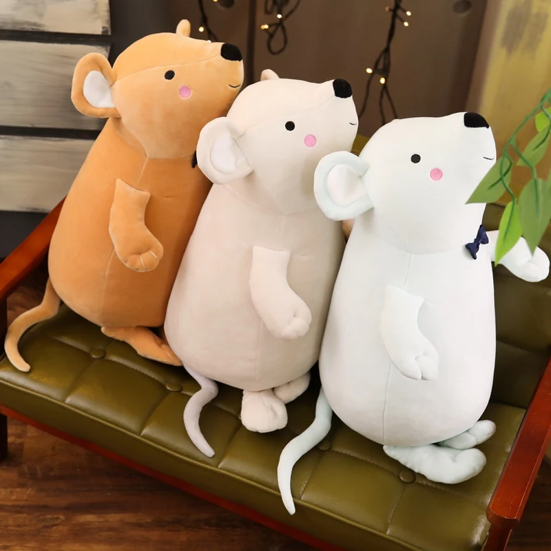 1 шт. Мягкая Милая мышь супер мягкая плюшевая игрушка крыса талисман для