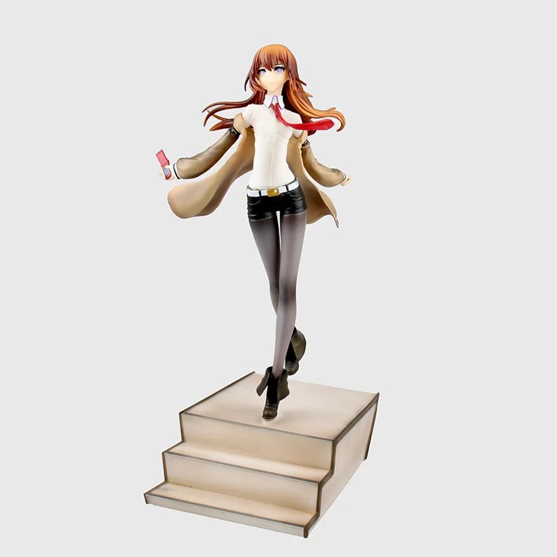 1 шт. 25 см японская Сексуальная аниме фигурка STEINS GATE Makise Kurisu экшн Коллекционная