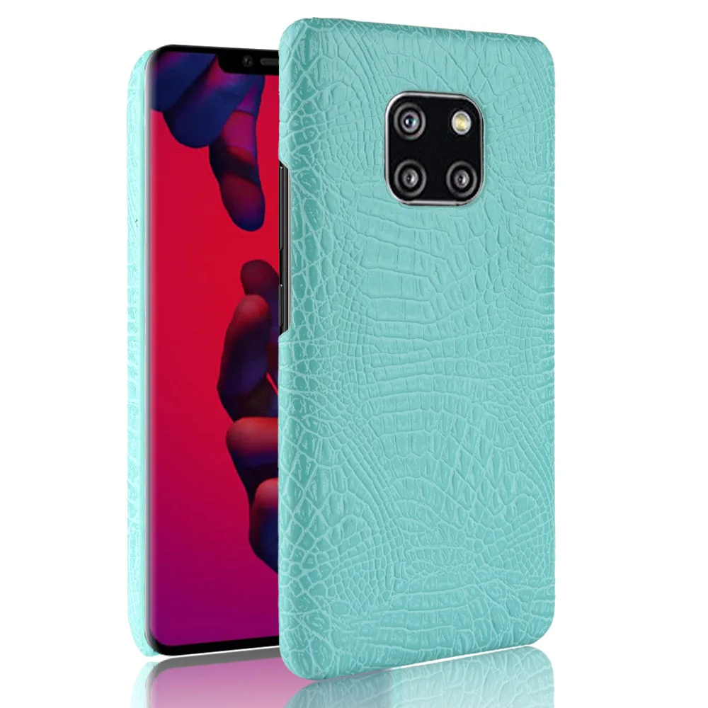 Luxury Business Crocodile Snake Skin Pattern Vintage Leather Case for Huawei Mate 20 Pro Cover On Mate20 Phone Cases |