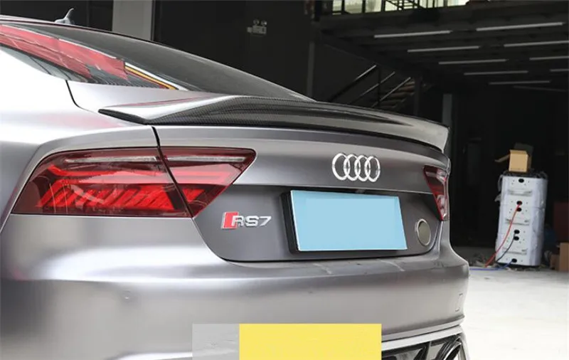 Спойлер из углеродного волокна для Audi A7 S7 RS7 2010-2019 высококачественные спойлеры