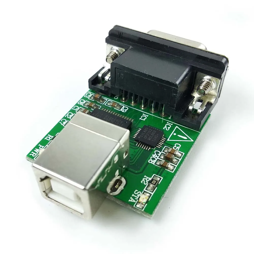 Серийный кабель cp2102 USB RS232 Dsub 9 контактный штекер Silabs cp210x Тип B Преобразователь
