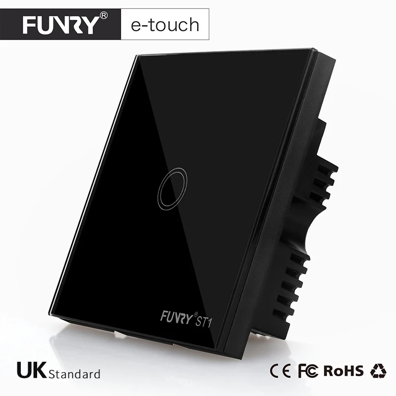 Funry Великобритании Стандартный st1 настенный выключатель света 1 Gang Путь