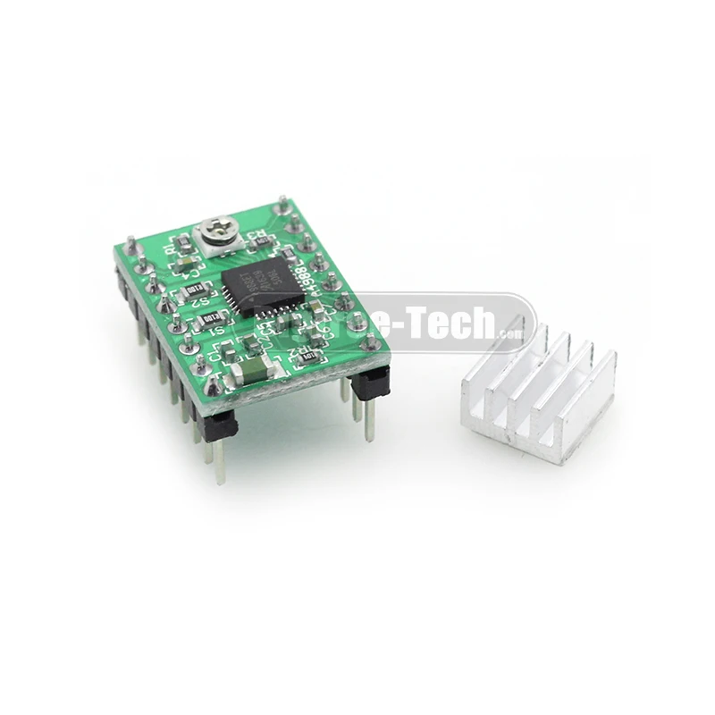 3D принтер Bigtree4988 шаговый двигатель привод Stepstick MAX2A с теплоотводом совместим