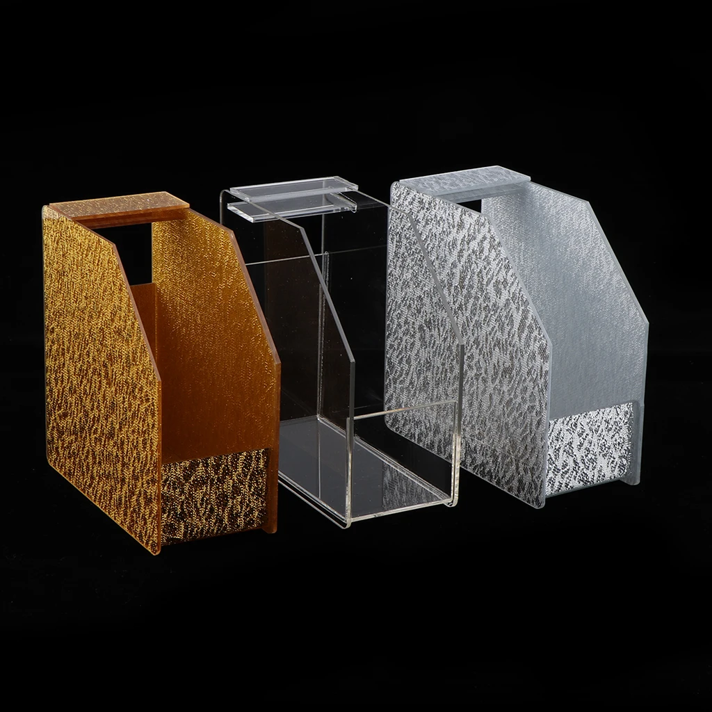 

Nail Art Guide Form Dispenser Manicure Nail Extension Form Storage Container - Frost Silver/ Frost Golden/ Clear Optional