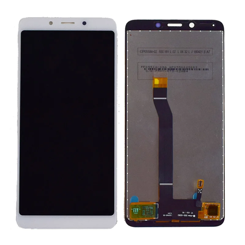 5,4" ЖК для Xiaomi Redmi 6A ЖК-экран+ сенсорный экран дигитайзер стеклянная панель в сборе черный белый - Color: lcd no frame white