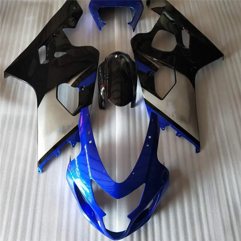 Набор обтекателей мотоцикла для SUZUKI GSXR600 750 K4 04 05 GSXR 600 2004 2005 ABS синий глянцевый