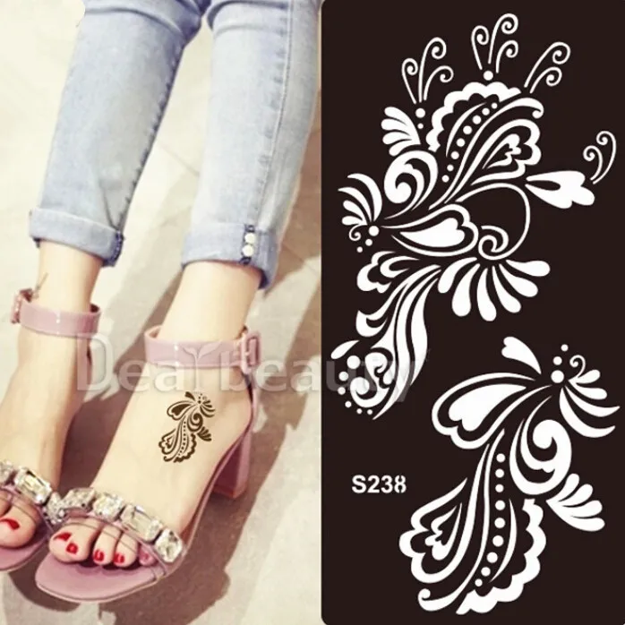 11 шт. различные модели хны дизайн татуировки трафарет хна тату - Цена: 1 119,09 руб.