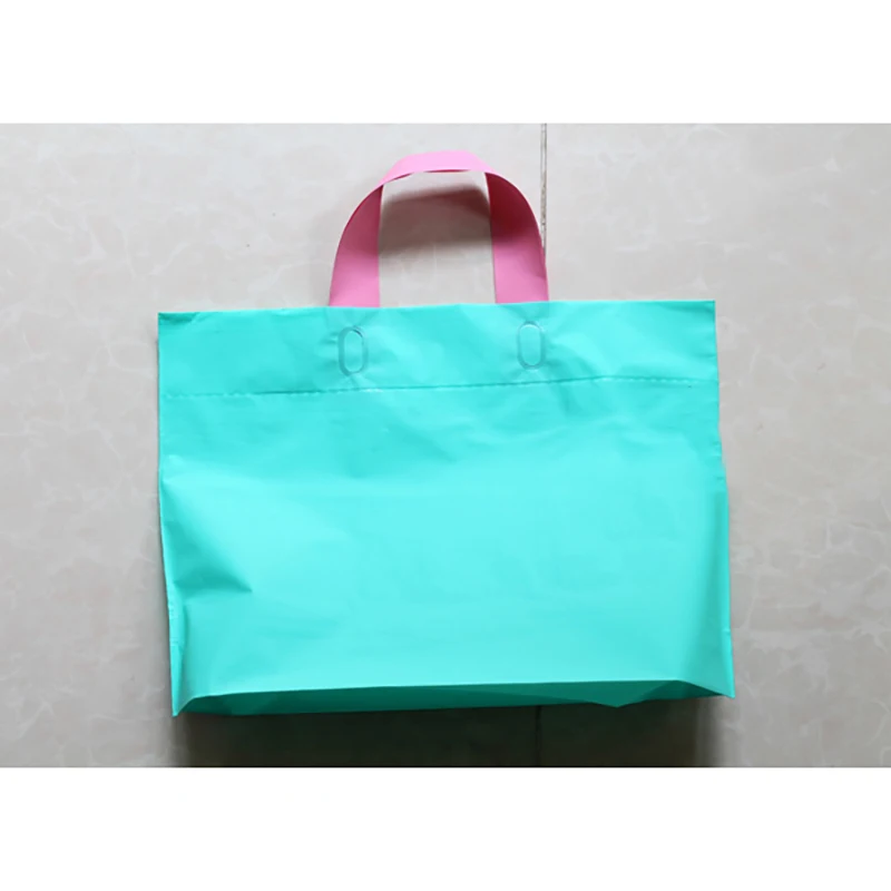 Розовый зеленый пластиковый подарочный пакет для свадебной вечеринки модный