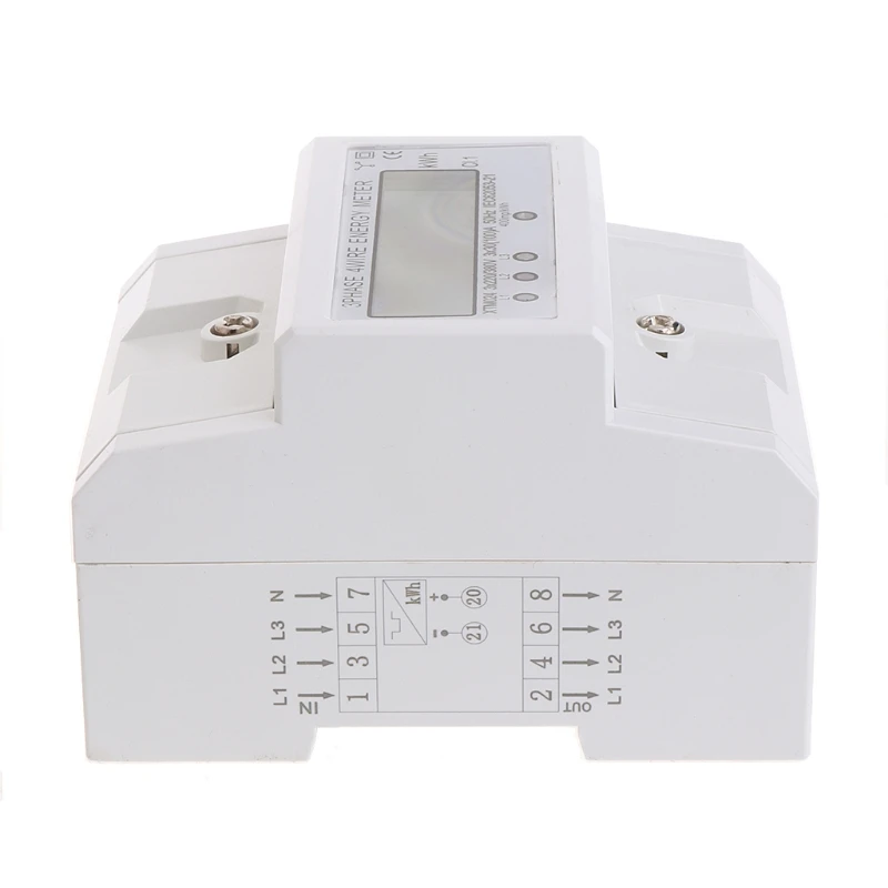 

AIMOMETER Three-phase Four-wire DIN-Rail Kilowatt Hour KWH Energy Meter 50-60Hz 3x5(80A)