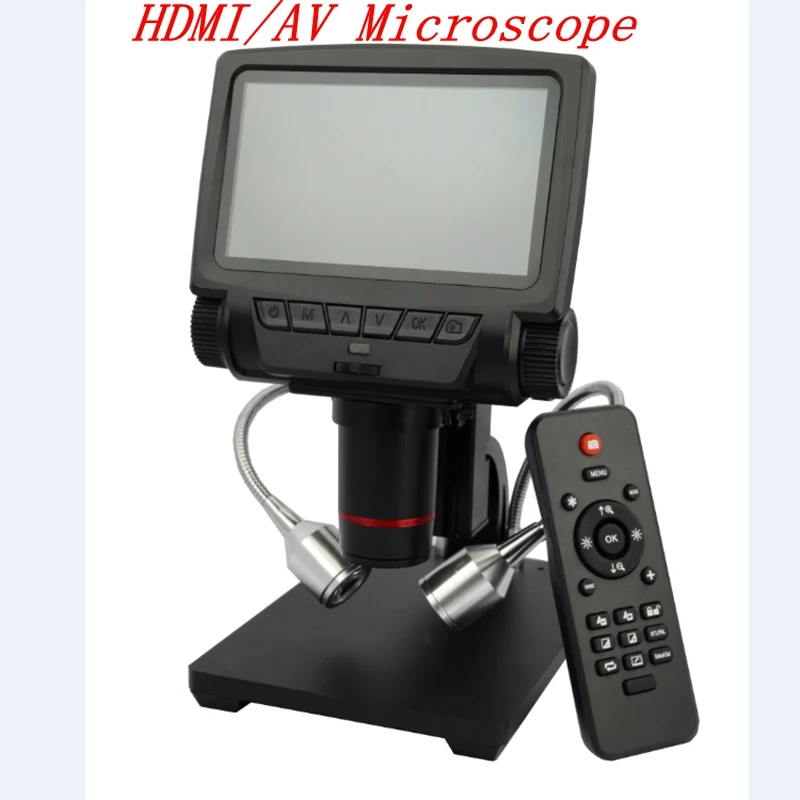 Цифровой микроскоп Andonstar HDMI/AV дистанционный usb с большим объективом для