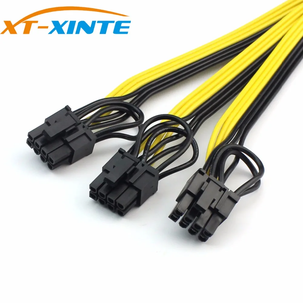 Кабель-адаптер для майнинга XT-XINTE 5 шт. от 1 до 3 6p + 2p 8-контактный графический