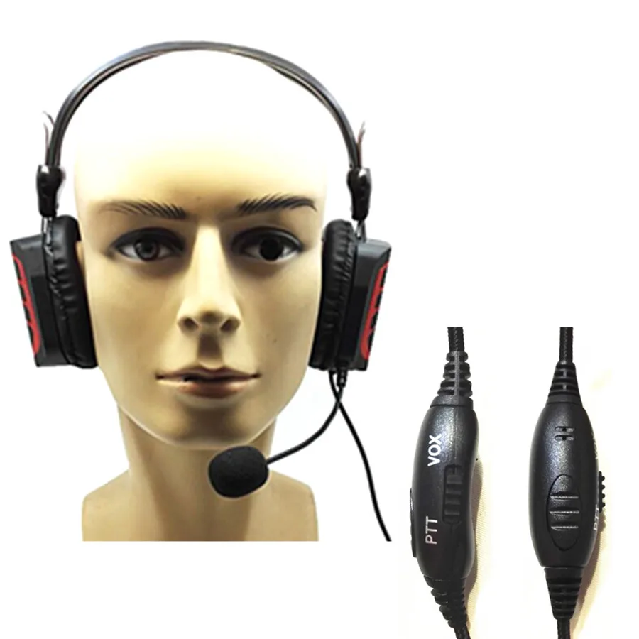 YIDATON расширенные наушники для внутренней связи Регулировка громкости VOX-PTT