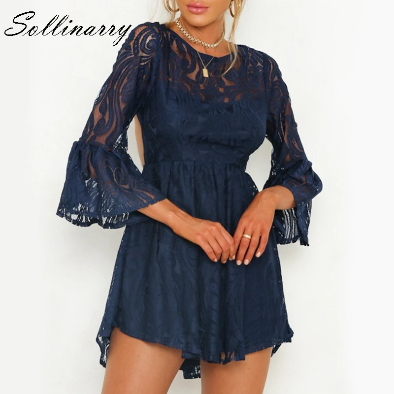 Sollinarry White Short Wedding Party Women Dress Sexy Hollow Out Embroidery Evening Feminine Dresses Casual Holiday Vestidos | Женская