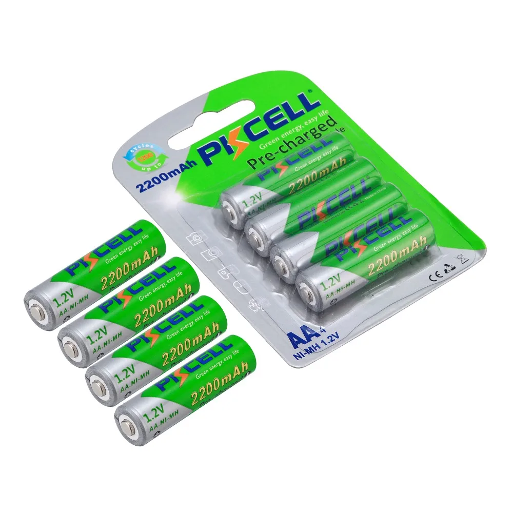 12 шт. перезаряжаемые батарейки AA 1 2 в 2200 мАч|aa rechargeable battery|rechargeable battery aabattery aa |