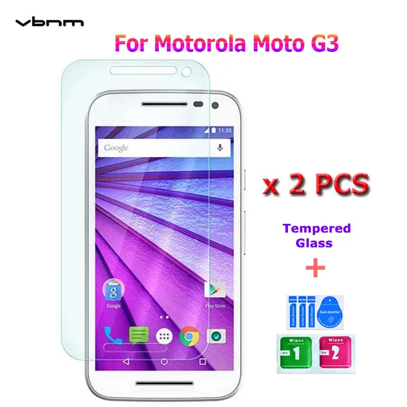 2 шт./лот для Motorola Moto G3 xt1541 xt1542 закаленное Стекло Экран протектор Плёнки MOTO