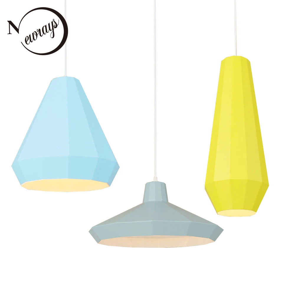 

Modern loft pendant light LED E27 Nordic hanging lamp with 3 colors for living room restaurant dining room hotel cafe office bar