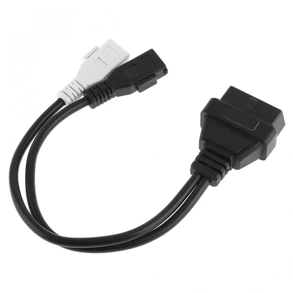 3 в 1 OBD II двойной 2 контактный штыревой разъем 16 гнездовой y разветвитель локоть 20