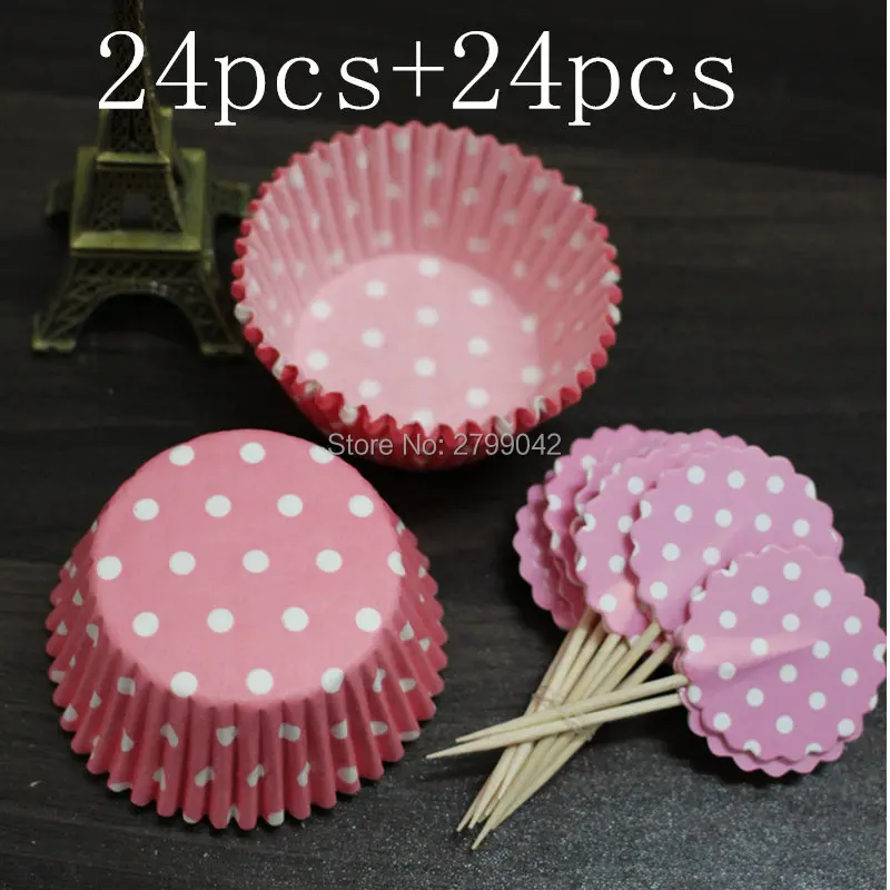 24 шт./лот Пособия по кулинарии инструменты жиронепроницаемого Бумага Cup Cake