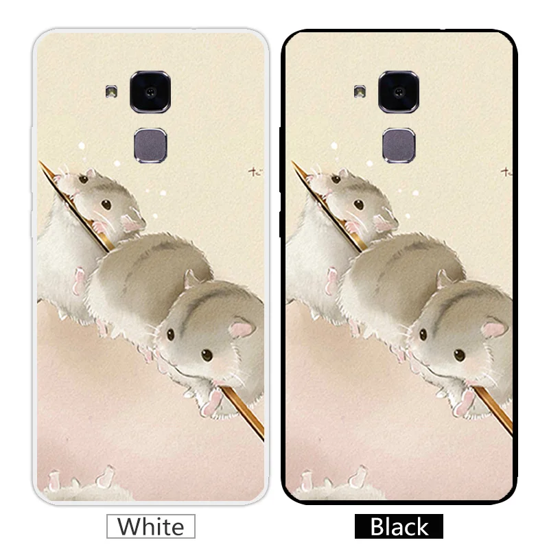 Роскошный силиконовый чехол для Huawei Honor 5C 7 lite/Honor GT3 прозрачные 5 2 дюйма черный