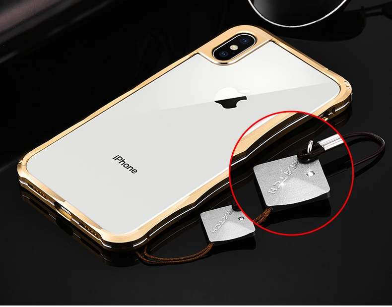 Бампер iMatch, чехол для iPhone X, роскошная Бриллиантовая форма, Алюминиевый металлический Невидимый бампер с подставкой для iPhone X, чехол для телефона s