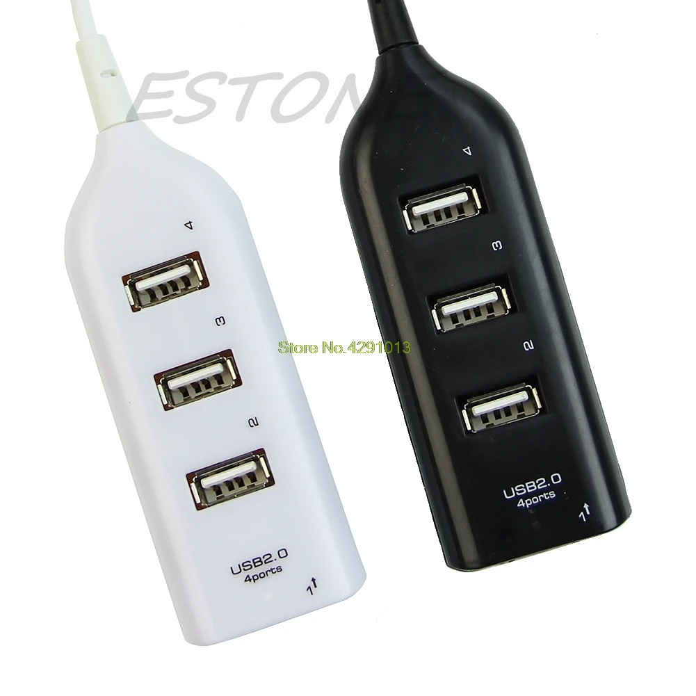 USB 2 0 Hi Скорость 4 портовый Разделение ter Hub адаптер с кабелем для Тетрадь