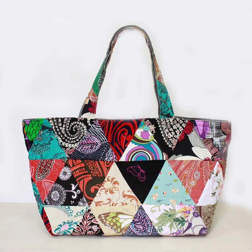 Богемные бесшовные Лоскутные сумки ручной работы большие винтажные женские
