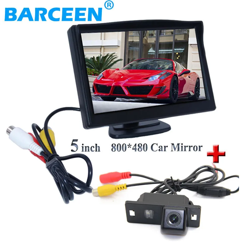 

In-Dash placement lcd screen car rear reversing monitor+black shell car parking camera for Audi A4L 2013~2014 / TT/ A5/ A6/Q5