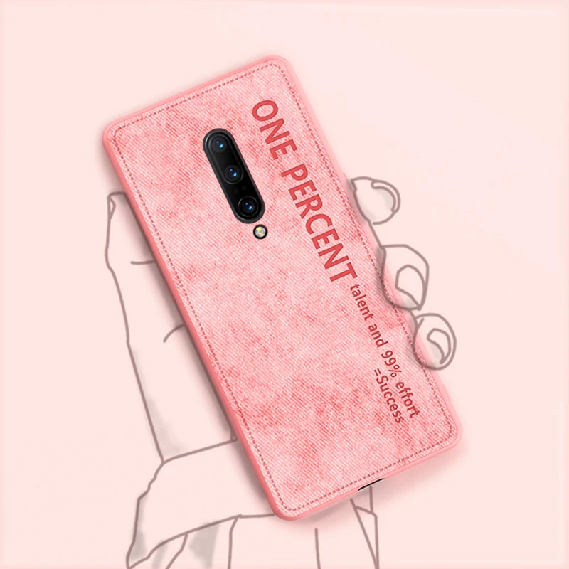 Роскошный милый цветной чехол для телефона Oneplus 7 6 Plus 6T с текстурой ткани желтого цвета, чехол для телефона Oneplus 7Pro