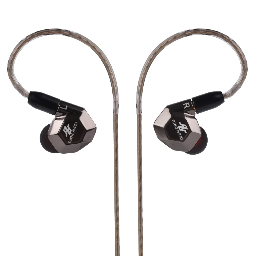 2018 новые наушники AUDBOS TENHZ K5 Hybrid In Ear 2BA + 2DD HiFi китайские Наушники DIY с кабелем MMCX