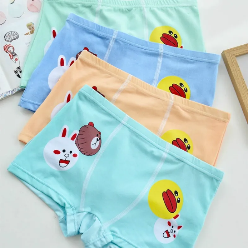 4 шт./Лот хлопковые трусы для мальчиков с принтом|kids underwear|underwear for boysunderwear kids |