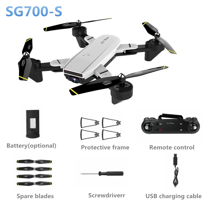 SG700 S вертолет широкоугольный Wi Fi 1080 P оптического потока двойной Камера селфи