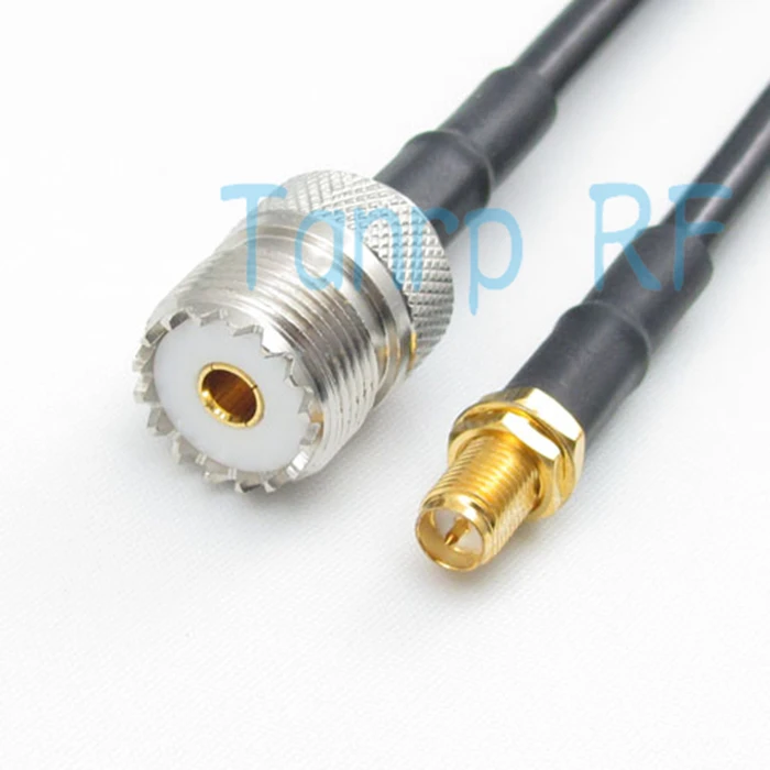 Бесплатная доставка! 100 см RG58 кабель Разъем UHF штекер к титановый Электролитный