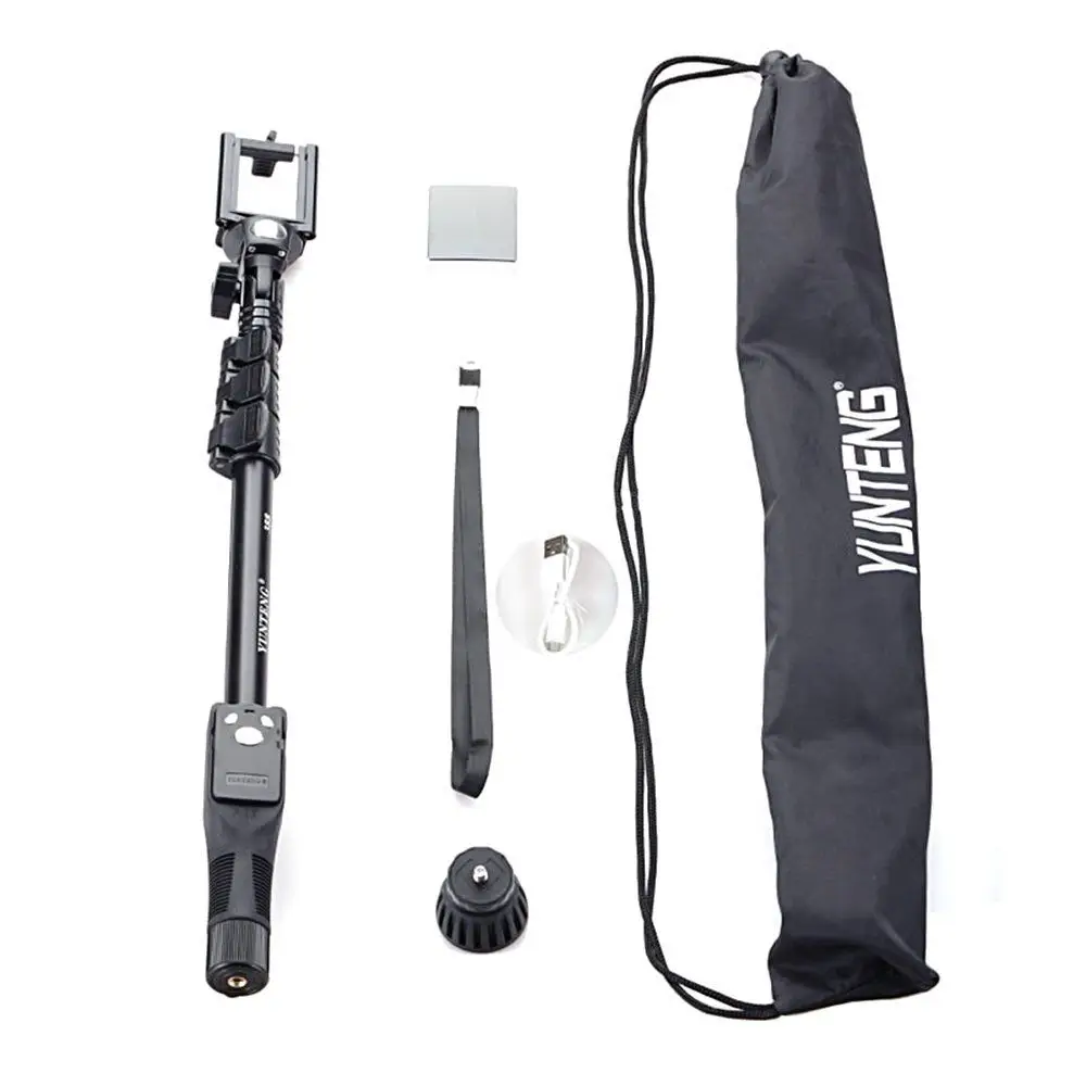 

Photo Yunteng VCT-388 Self Stick Monopod Bluetooth Remote clip for camera DV Phone Holder