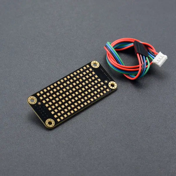 Для Gravity I2C 8x16 RGB светодиодная точечная матрица лицевая панель светодиодный