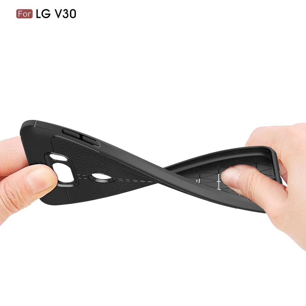 30 шт./лот Бесплатная доставка Новый мягкий чехол из ТПУ Lichee для LG V30 | Мобильные